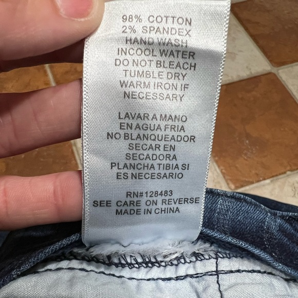 Uniq By Litz Striped Pattern Flared Denim - Picture 15 of 16